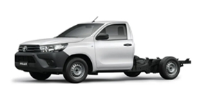 HILUX FLEET 2.4 CAB & CHASSIS 4X2 M/T <br>Super White II